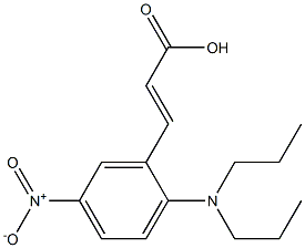 3-[2-(dipropylamino)-5-nitrophenyl]prop-2-enoic acid Struktur