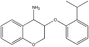 3-[2-(propan-2-yl)phenoxy]-3,4-dihydro-2H-1-benzopyran-4-amine Struktur