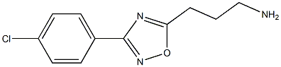 3-[3-(4-chlorophenyl)-1,2,4-oxadiazol-5-yl]propan-1-amine Struktur