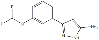 3-[3-(difluoromethoxy)phenyl]-1H-pyrazol-5-amine Struktur