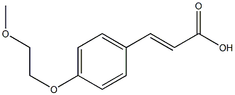 3-[4-(2-methoxyethoxy)phenyl]prop-2-enoic acid Struktur