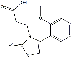 3-[4-(2-methoxyphenyl)-2-oxo-1,3-thiazol-3(2H)-yl]propanoic acid Struktur