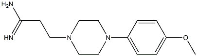 3-[4-(4-methoxyphenyl)piperazin-1-yl]propanimidamide Struktur