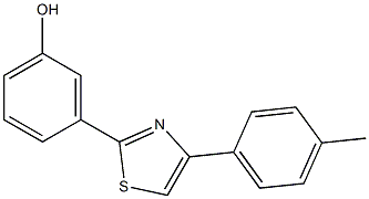 3-[4-(4-methylphenyl)-1,3-thiazol-2-yl]phenol Struktur