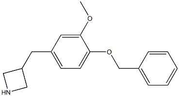 3-[4-(benzyloxy)-3-methoxybenzyl]azetidine Struktur