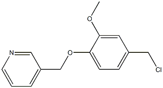 3-[4-(chloromethyl)-2-methoxyphenoxymethyl]pyridine Struktur