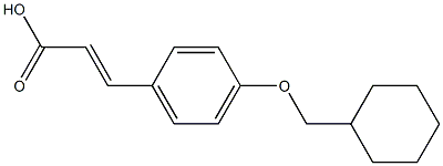 3-[4-(cyclohexylmethoxy)phenyl]prop-2-enoic acid Struktur