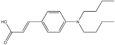 3-[4-(dibutylamino)phenyl]prop-2-enoic acid Struktur