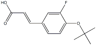 3-[4-(tert-butoxy)-3-fluorophenyl]prop-2-enoic acid Struktur