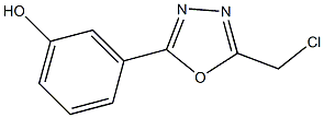 3-[5-(chloromethyl)-1,3,4-oxadiazol-2-yl]phenol Struktur