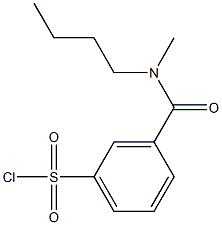 3-[butyl(methyl)carbamoyl]benzene-1-sulfonyl chloride Struktur