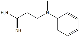 3-[methyl(phenyl)amino]propanimidamide Struktur