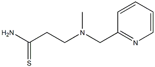 3-[methyl(pyridin-2-ylmethyl)amino]propanethioamide Struktur