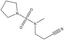 3-[methyl(pyrrolidine-1-sulfonyl)amino]propanenitrile Struktur