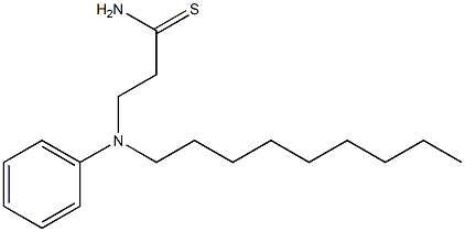 3-[nonyl(phenyl)amino]propanethioamide Struktur