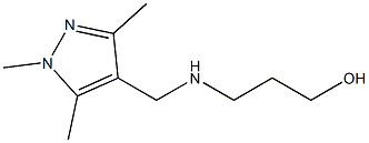 3-{[(1,3,5-trimethyl-1H-pyrazol-4-yl)methyl]amino}propan-1-ol Struktur