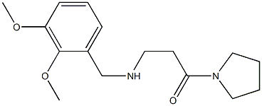 3-{[(2,3-dimethoxyphenyl)methyl]amino}-1-(pyrrolidin-1-yl)propan-1-one Struktur