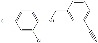 3-{[(2,4-dichlorophenyl)amino]methyl}benzonitrile Struktur