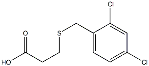 3-{[(2,4-dichlorophenyl)methyl]sulfanyl}propanoic acid Struktur