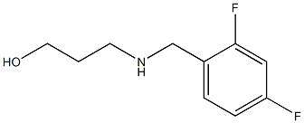 3-{[(2,4-difluorophenyl)methyl]amino}propan-1-ol Struktur