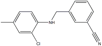 3-{[(2-chloro-4-methylphenyl)amino]methyl}benzonitrile Struktur