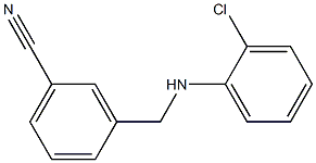 3-{[(2-chlorophenyl)amino]methyl}benzonitrile Struktur