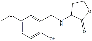 3-{[(2-hydroxy-5-methoxyphenyl)methyl]amino}oxolan-2-one Struktur