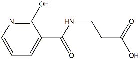 3-{[(2-hydroxypyridin-3-yl)carbonyl]amino}propanoic acid Struktur