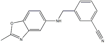 3-{[(2-methyl-1,3-benzoxazol-5-yl)amino]methyl}benzonitrile Struktur