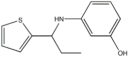 3-{[1-(thiophen-2-yl)propyl]amino}phenol Struktur