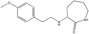 3-{[2-(4-methoxyphenyl)ethyl]amino}azepan-2-one Struktur