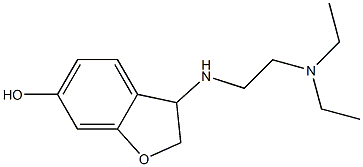 3-{[2-(diethylamino)ethyl]amino}-2,3-dihydro-1-benzofuran-6-ol Struktur