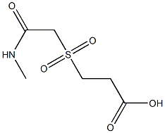 3-{[2-(methylamino)-2-oxoethyl]sulfonyl}propanoic acid Struktur