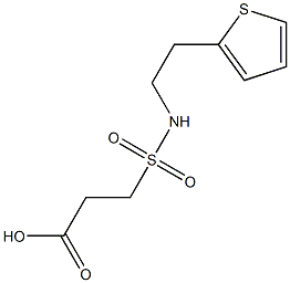 3-{[2-(thiophen-2-yl)ethyl]sulfamoyl}propanoic acid Struktur