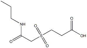 3-{[2-oxo-2-(propylamino)ethyl]sulfonyl}propanoic acid Struktur