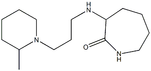 3-{[3-(2-methylpiperidin-1-yl)propyl]amino}azepan-2-one Struktur