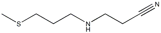 3-{[3-(methylsulfanyl)propyl]amino}propanenitrile Struktur