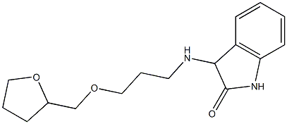 3-{[3-(oxolan-2-ylmethoxy)propyl]amino}-2,3-dihydro-1H-indol-2-one Struktur