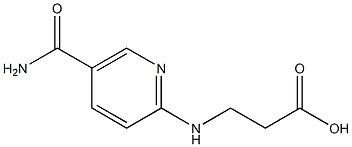 3-{[5-(aminocarbonyl)pyridin-2-yl]amino}propanoic acid Struktur