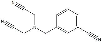 3-{[bis(cyanomethyl)amino]methyl}benzonitrile Struktur