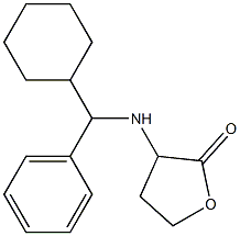 3-{[cyclohexyl(phenyl)methyl]amino}oxolan-2-one Struktur