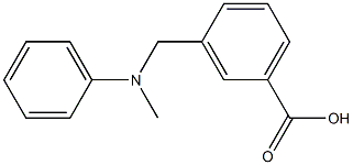 3-{[methyl(phenyl)amino]methyl}benzoic acid Struktur