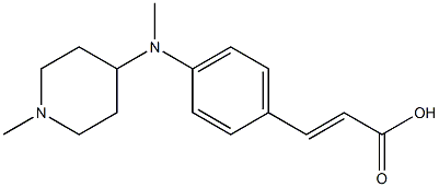 3-{4-[methyl(1-methylpiperidin-4-yl)amino]phenyl}prop-2-enoic acid Struktur