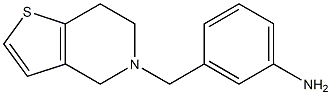 3-{4H,5H,6H,7H-thieno[3,2-c]pyridin-5-ylmethyl}aniline Struktur