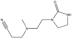 3-{methyl[2-(2-oxoimidazolidin-1-yl)ethyl]amino}propanenitrile Struktur