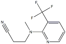 3-{methyl[3-(trifluoromethyl)pyridin-2-yl]amino}propanenitrile Struktur