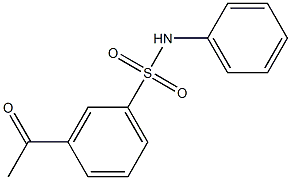 3-acetyl-N-phenylbenzene-1-sulfonamide Struktur