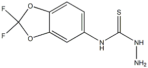 3-amino-1-(2,2-difluoro-2H-1,3-benzodioxol-5-yl)thiourea Struktur