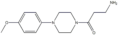 3-amino-1-[4-(4-methoxyphenyl)piperazin-1-yl]propan-1-one Struktur