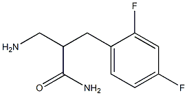 3-amino-2-[(2,4-difluorophenyl)methyl]propanamide Struktur